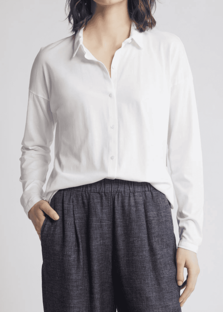 eileen fisher button up